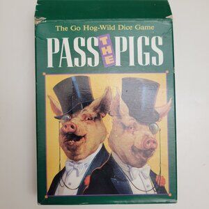 Pass the Pigs Dice Game - Milton Bradley -COMPLETE: Instructions, Pencils, Tally